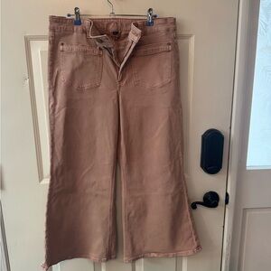 American Eagle Outfitters Faded Peach/Tan Stretch Flare Jeans